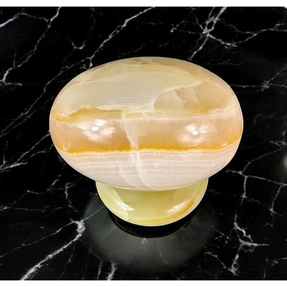 Marble Onyx Egg with base - 3" Easter Gift, Home Office Decor, Paperweight - New - Picture 4 of 11